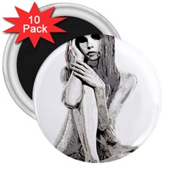 Stone Girl 3  Magnets (10 Pack) 