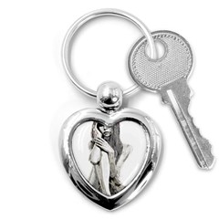 Stone Girl Key Chains (heart)  by Valentinaart