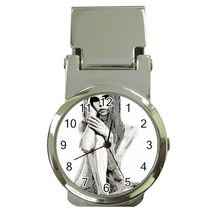 Stone girl Money Clip Watches