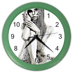 Stone Girl Color Wall Clocks