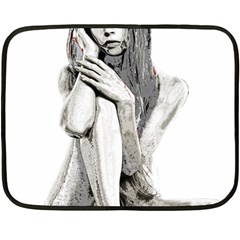 Stone Girl Double Sided Fleece Blanket (mini) 