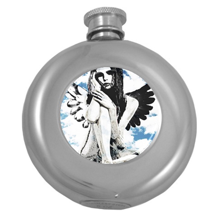 Angel Round Hip Flask (5 oz)