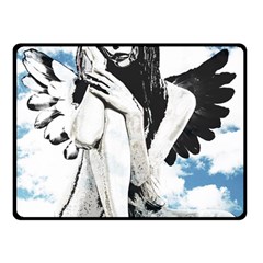 Angel Double Sided Fleece Blanket (small)  by Valentinaart