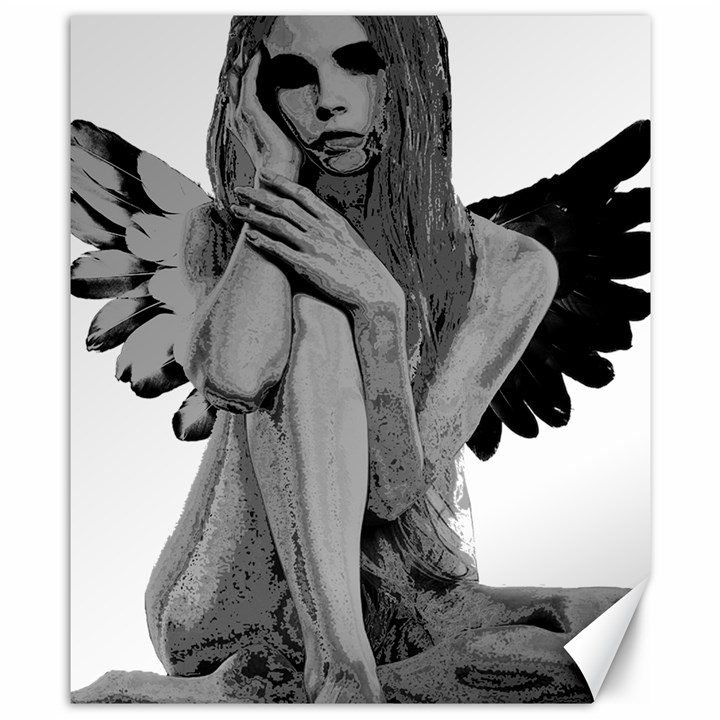 Stone angel Canvas 8  x 10 