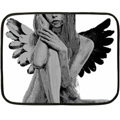 Stone Angel Double Sided Fleece Blanket (mini)  by Valentinaart