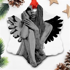 Stone Angel Ornament (snowflake)