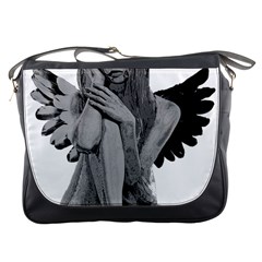 Stone Angel Messenger Bags by Valentinaart