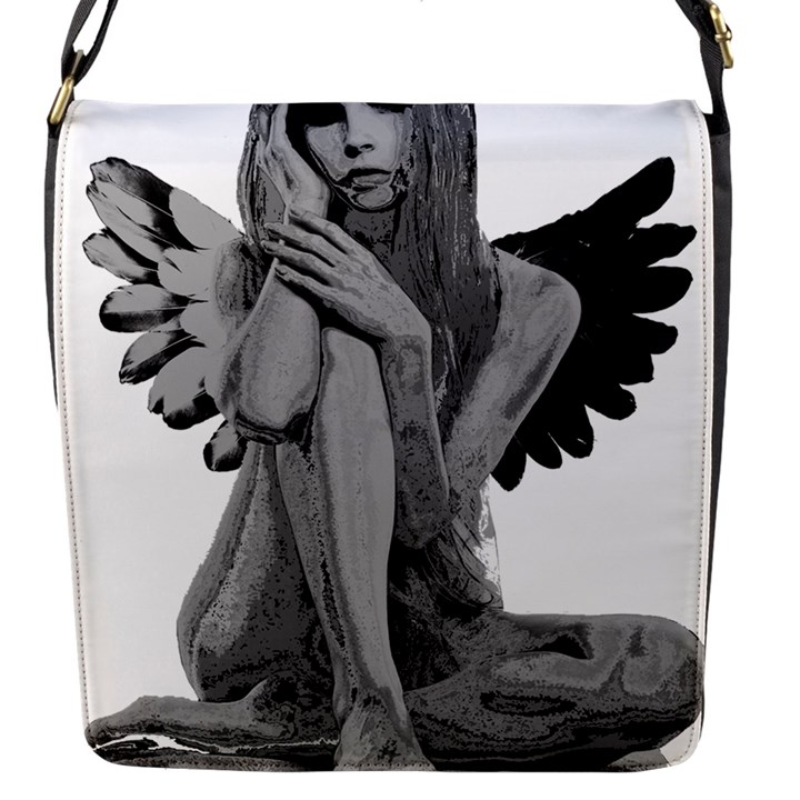 Stone angel Flap Messenger Bag (S)