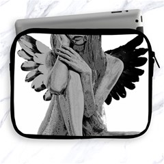 Stone Angel Apple Ipad 2/3/4 Zipper Cases by Valentinaart