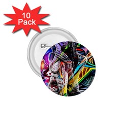 Graffiti Girl 1 75  Buttons (10 Pack)