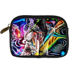 Graffiti Girl Digital Camera Cases by Valentinaart