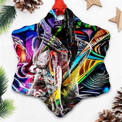 Graffiti Girl Ornament (snowflake)