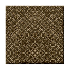 Wooden Ornamented Pattern Tile Coasters by dflcprints