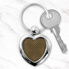 Wooden Ornamented Pattern Key Chains (heart)  by dflcprints