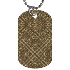 Wooden Ornamented Pattern Dog Tag (one Side) by dflcprints