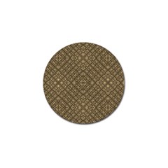 Wooden Ornamented Pattern Golf Ball Marker by dflcprints