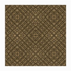 Wooden Ornamented Pattern Medium Glasses Cloth by dflcprints