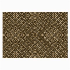 Wooden Ornamented Pattern Large Glasses Cloth (2-side)