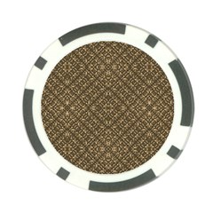 Wooden Ornamented Pattern Poker Chip Card Guard by dflcprints