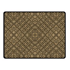 Wooden Ornamented Pattern Fleece Blanket (small) by dflcprints