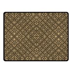 Wooden Ornamented Pattern Fleece Blanket (Small) 50 x40  Blanket Front