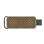 Wooden Ornamented Pattern Portable USB Flash (One Side) Front