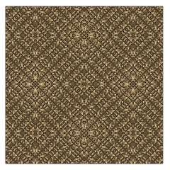 Wooden Ornamented Pattern Large Satin Scarf (square) by dflcprints