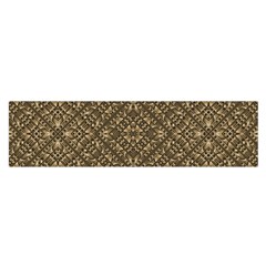 Wooden Ornamented Pattern Satin Scarf (oblong) by dflcprints