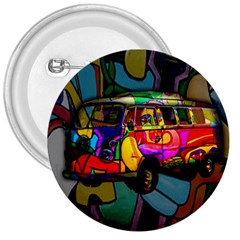 Hippie Van  3  Buttons