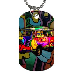 Hippie Van  Dog Tag (one Side)