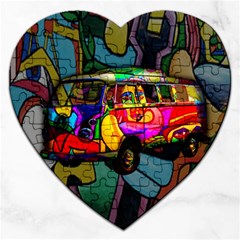 Hippie Van  Jigsaw Puzzle (heart)