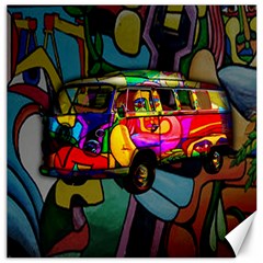 Hippie Van  Canvas 20  X 20  