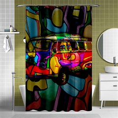 Hippie Van  Shower Curtain 48  X 72  (small) 