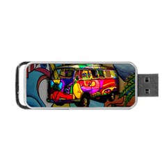 Hippie Van  Portable Usb Flash (two Sides)