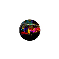 Hippie Van  1  Mini Buttons by Valentinaart