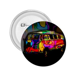 Hippie Van  2 25  Buttons