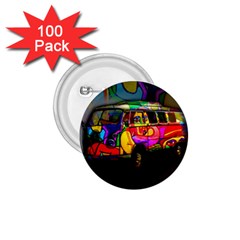 Hippie Van  1 75  Buttons (100 Pack) 