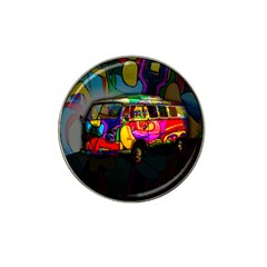 Hippie Van  Hat Clip Ball Marker by Valentinaart