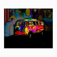 Hippie Van  Small Glasses Cloth (2-side) by Valentinaart