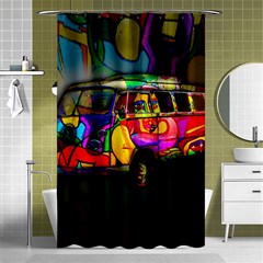 Hippie Van  Shower Curtain 48  X 72  (small) 