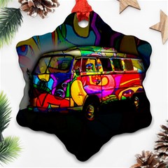 Hippie Van  Ornament (snowflake)