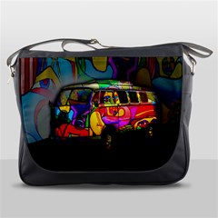 Hippie Van  Messenger Bags by Valentinaart