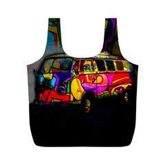 Hippie Van  Full Print Recycle Bags (m)  by Valentinaart