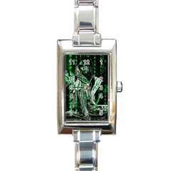 Cyber angel Rectangle Italian Charm Watch