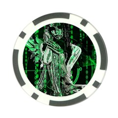 Cyber Angel Poker Chip Card Guard by Valentinaart