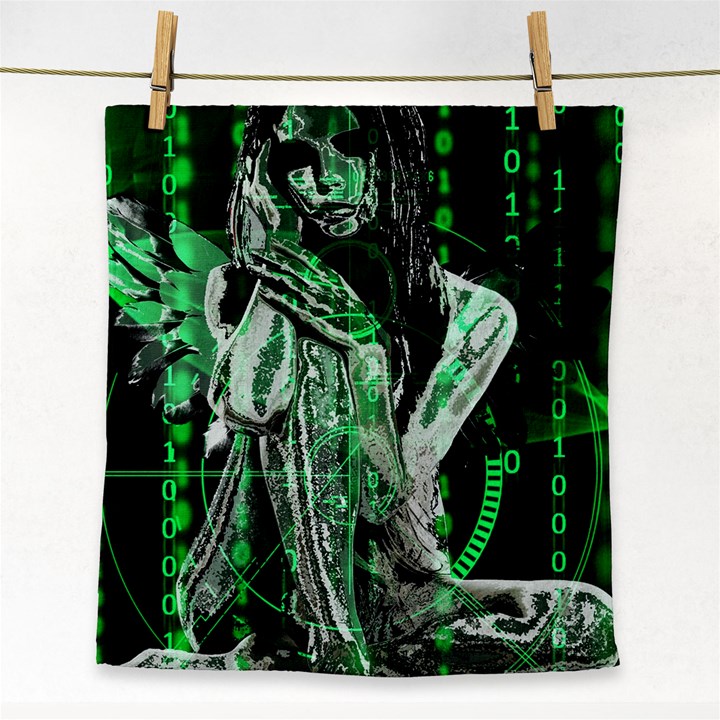 Cyber angel Face Towel