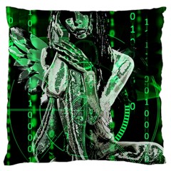 Cyber angel Large Cushion Case (One Side)