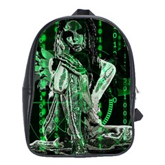 Cyber Angel School Bags (xl)  by Valentinaart