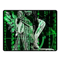 Cyber Angel Double Sided Fleece Blanket (small)  by Valentinaart