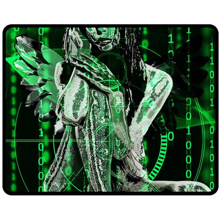 Cyber angel Double Sided Fleece Blanket (Medium) 